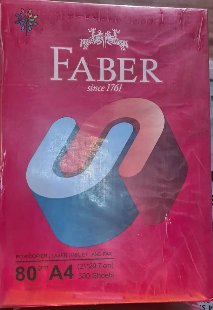 کاغذ A4 فابر 80 گرم آپریل